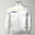 Junior training jacket running breathable polyester white-gold