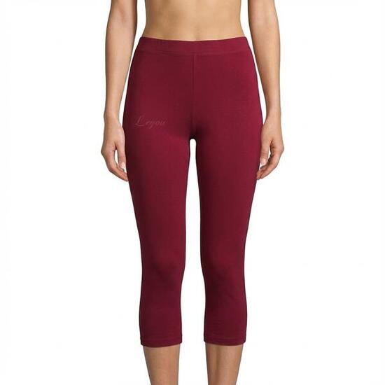 Homme Course Pantalon Court Coton Élastique Carmin