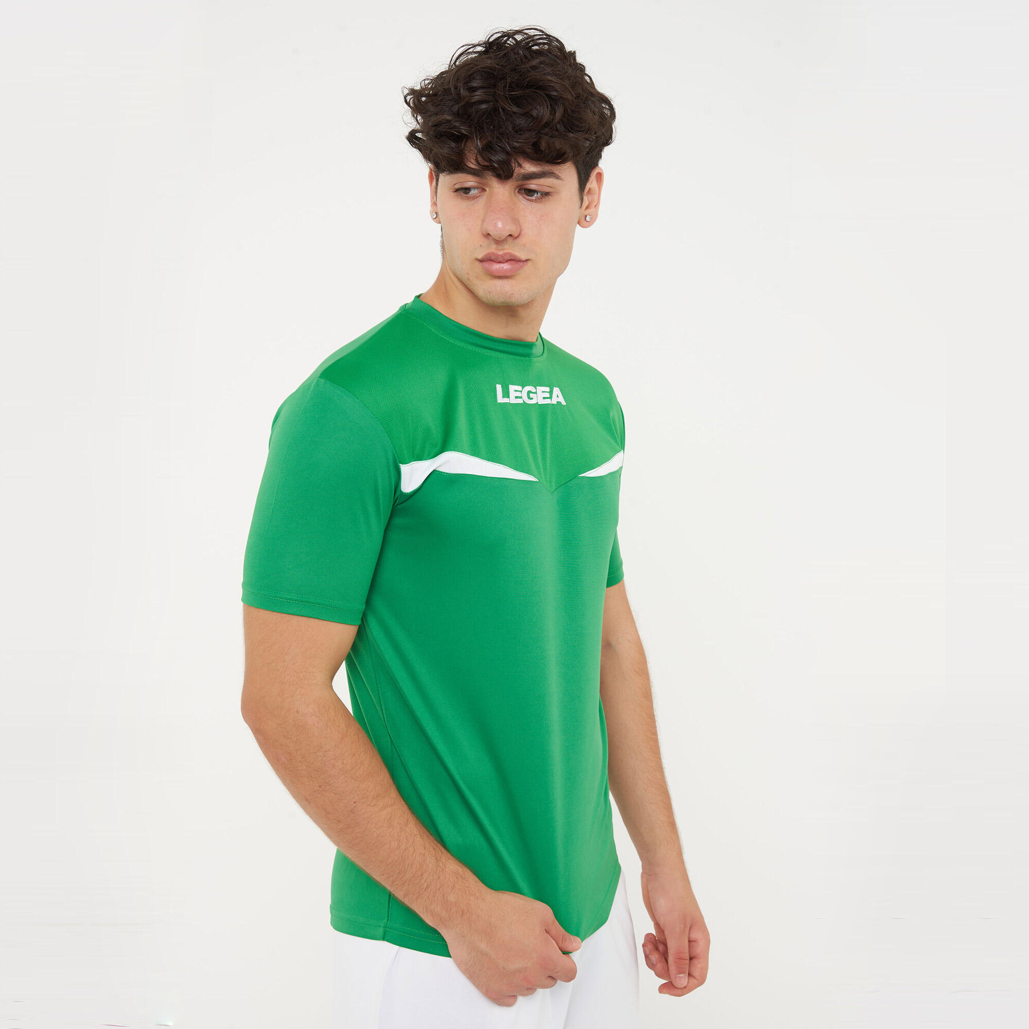 T-shirt de running Pristina MC respirante vert-blanc 4/7