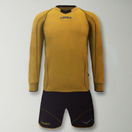 Kit de guarda-redes de futebol respirável ouro-chumbo 2/2