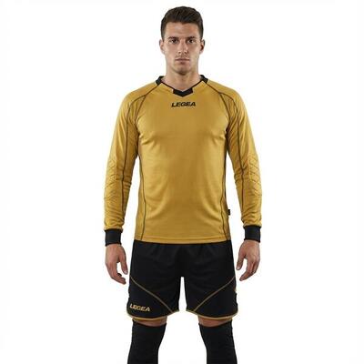 Kit portiere da calcio traspirante oro-piombo