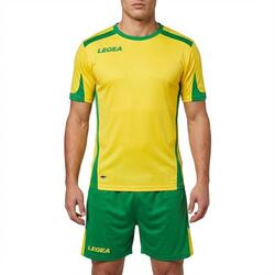 Homme Football Ensemble Setubal MC Maillot et Short Jaune-Bleu