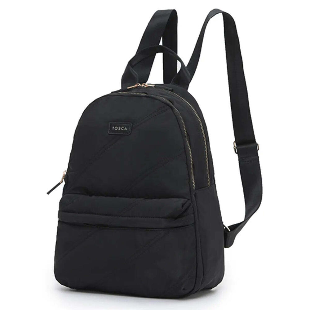 Tosca Harlow Laptop Backpack - Black Stitch
