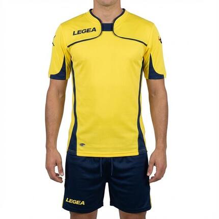 Homme Football Ensemble Setubal MC Maillot et Short Jaune-Bleu