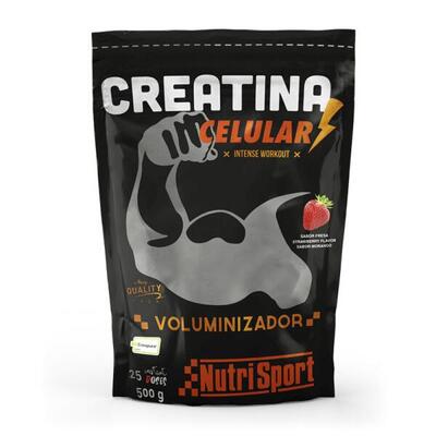 Cellulaire creatine (creapure®) - 500 g aardbei nutrisport