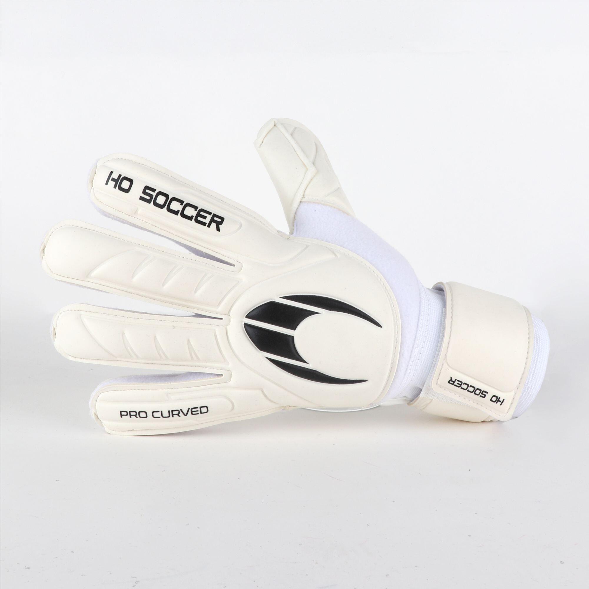 Guanti da portiere Ho Soccer per Adulti Pro Curved Original Bianco 5/6
