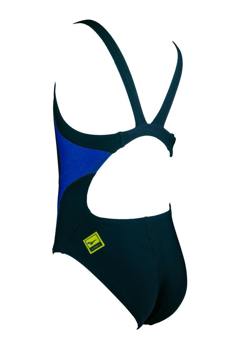 Finis Meisjeszwempak met rugpand - Blauw 3/4