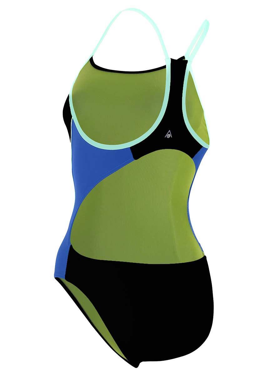 Maillot fille Aqua Sphere Orla - Noir/Bleu Roi - 10 ans 5/5
