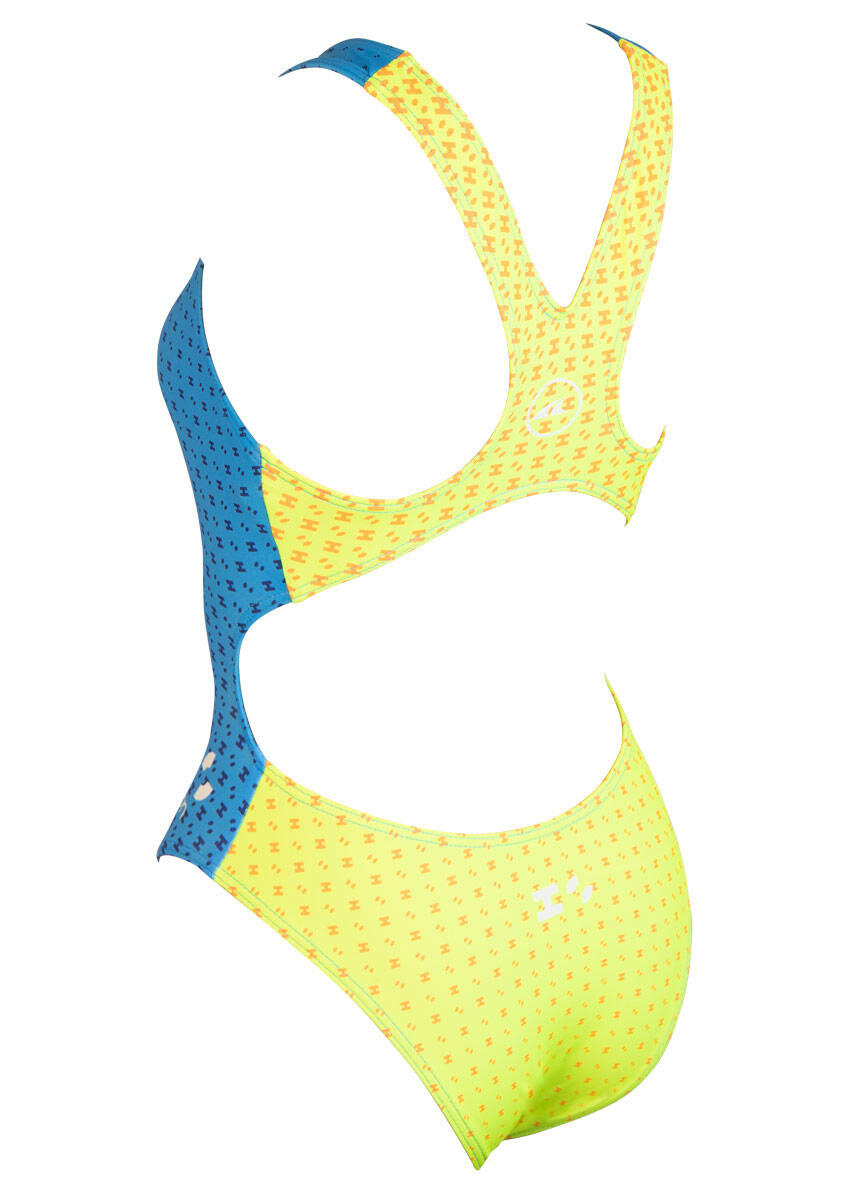 Maillot Akron Girls Babbit 4 Couleurs - Bleu ciel/Jaune Taille 32 5/5