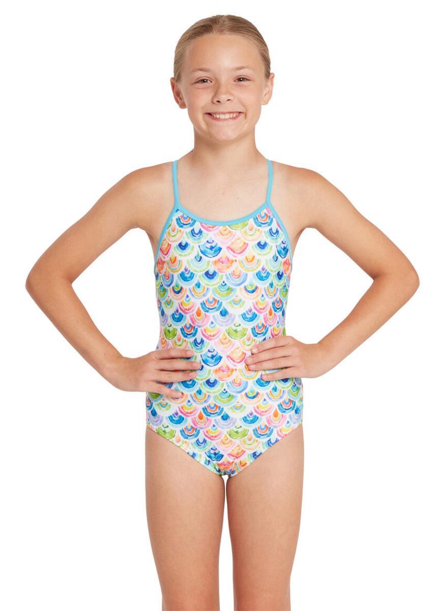 Costume Zoggs Yaroomba Sea Scale Floral per bambina - Taglia 34 2/5