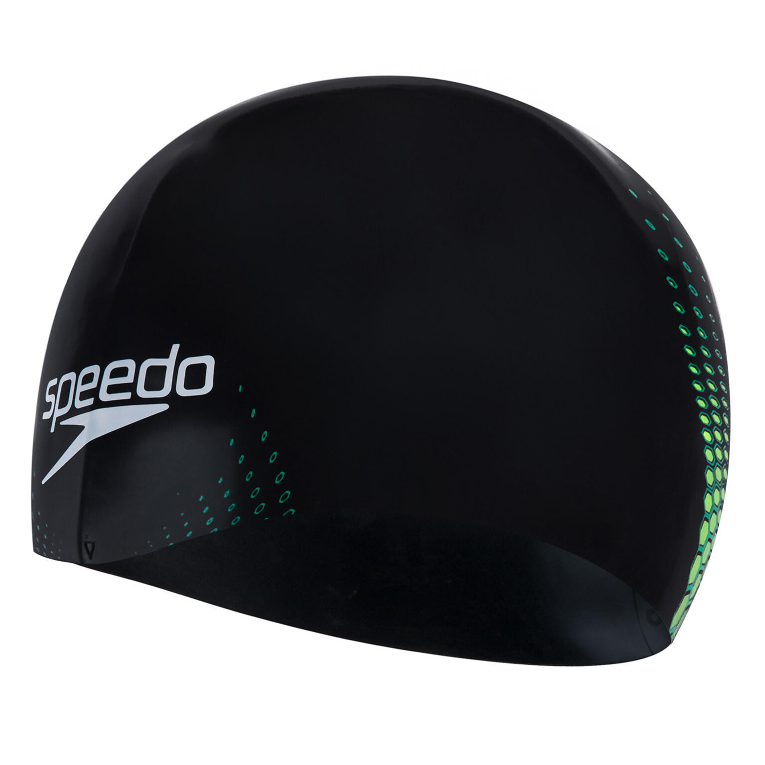 SPEEDO Plavecká čepice Fastskin silikonová, černá/jade/žlutá, vel. S
