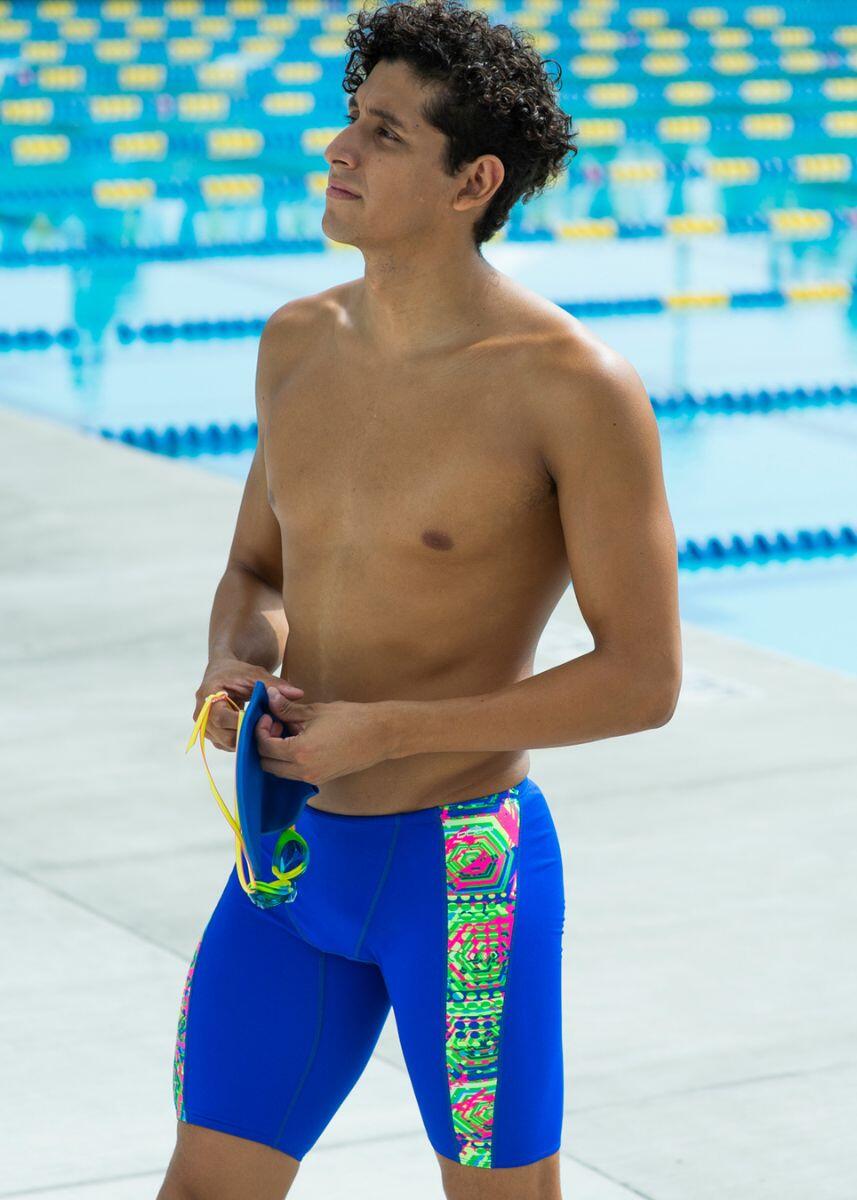 Dolfin Reliance Hive Spliced Jammer - Blu reale/Rosa Taglia 26 4/4