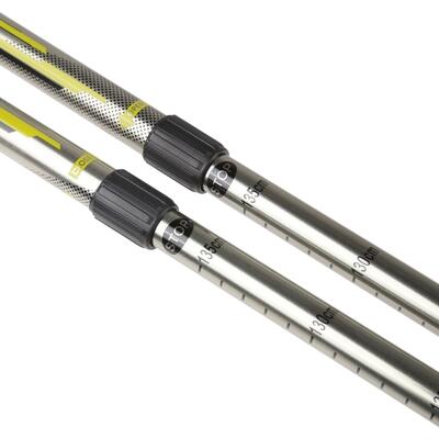 Paire de bâtons de marche unisexes ultralégers en aluminium 6/7