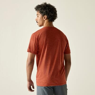 Herren Fingal Edition Kurzarm-T-Shirt in Melange-Optik 2/7