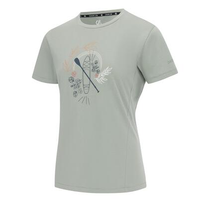 Tranquility III Kurzarm-T-Shirt mit Grafikprint für Damen 6/7