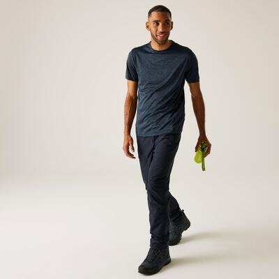 Herren Fingal Edition Kurzarm-T-Shirt in Melange-Optik 3/7