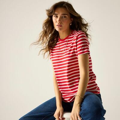 T-shirt rayé à manches courtes Bayletta pour femme 3/7