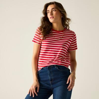 T-shirt rayé à manches courtes Bayletta pour femme 5/7