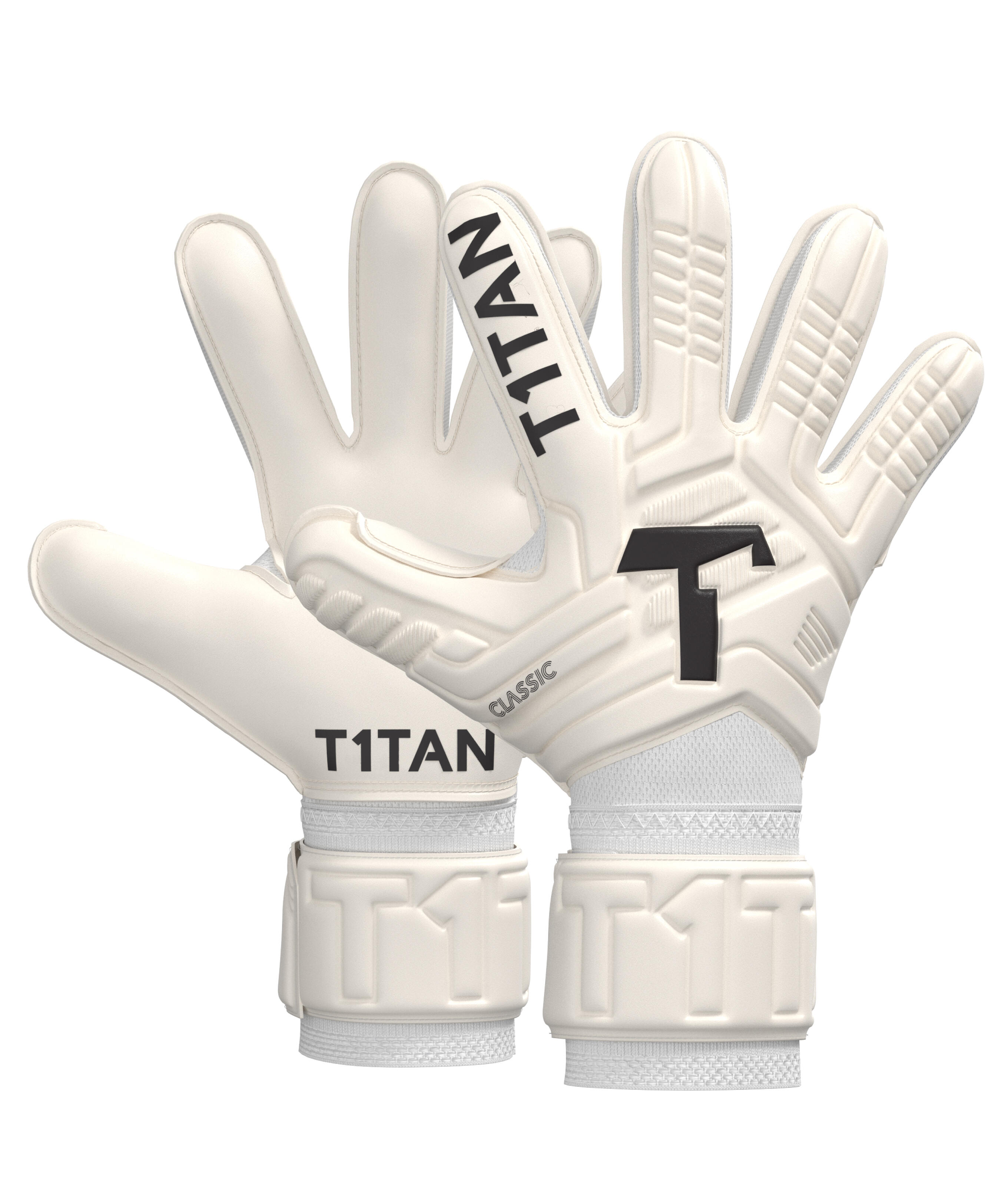 Luvas de guarda-redes de futebol para crianças Classic 1.0 White-Out 1/5