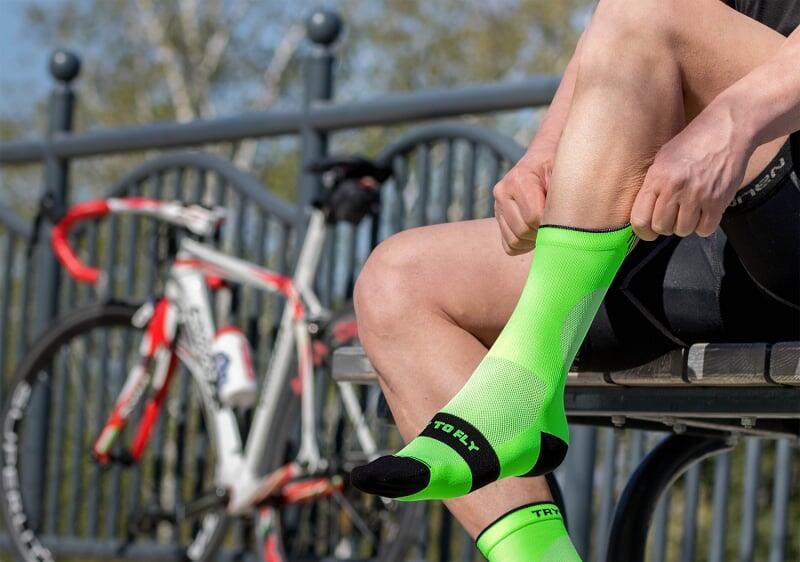 Cyklistické ponožky Fluo Green 4/6