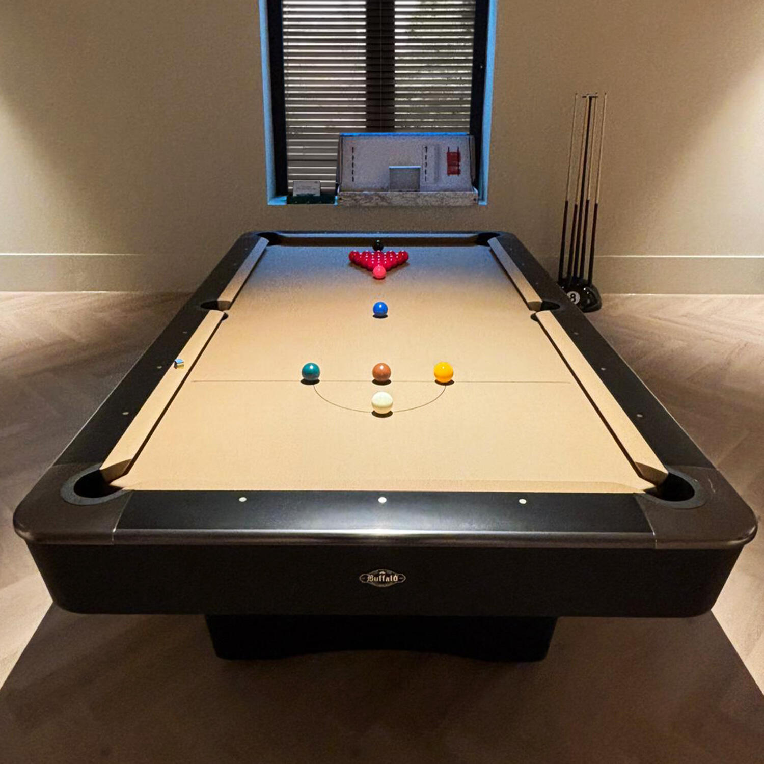 Buffalo Pooltafel Dominator II Zwart 6/7