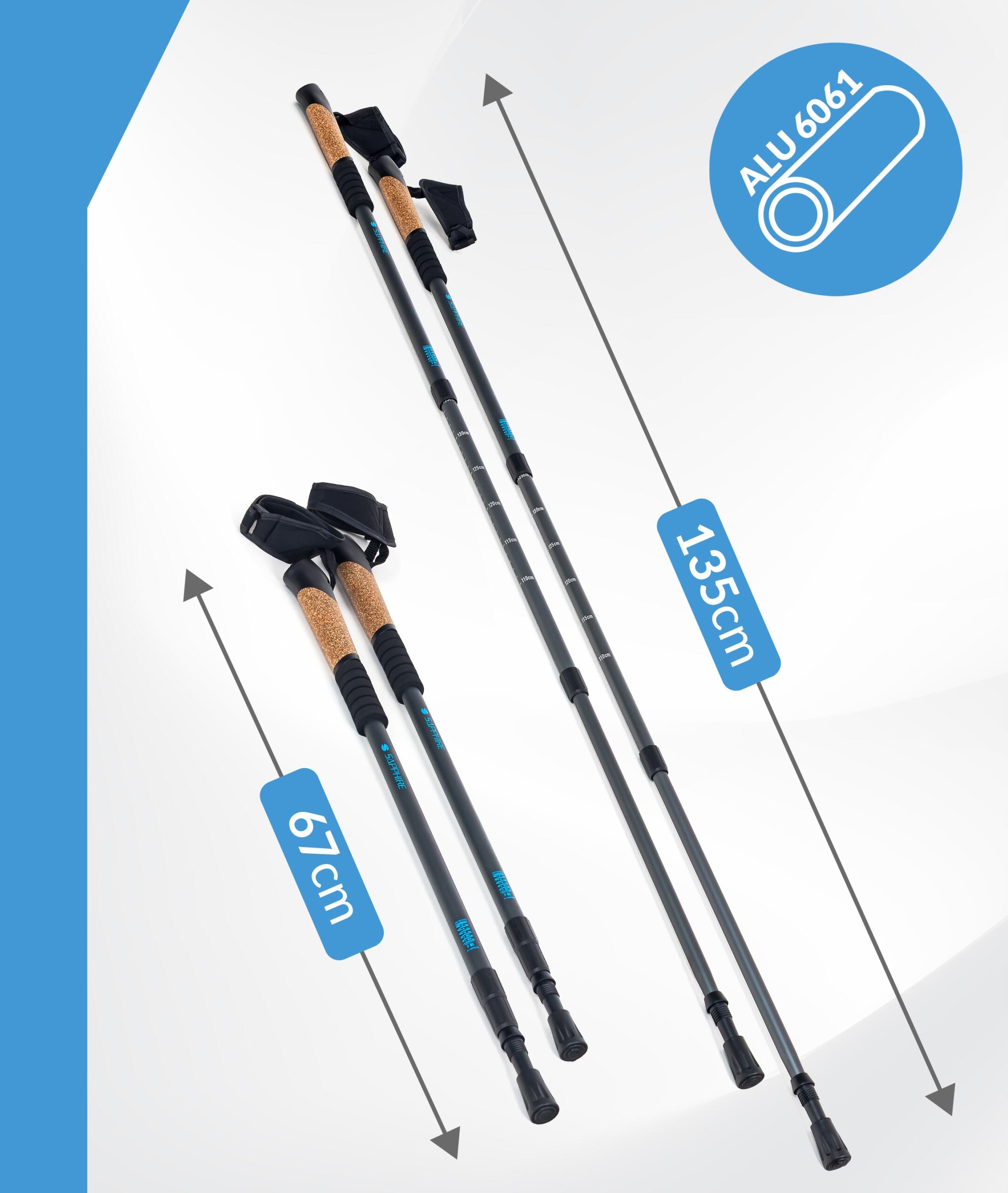 Kije do nordic walking trekking Sapphire ST-073 6/7