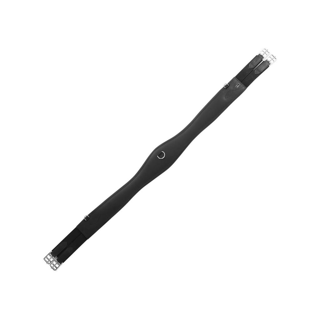 Shaped leather girth