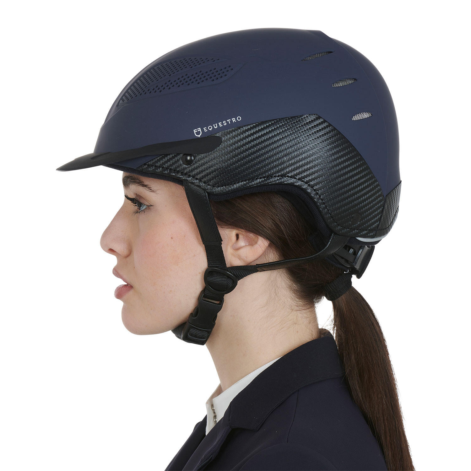 Capacete de equitação ultraleve em plástico resistente 6/6