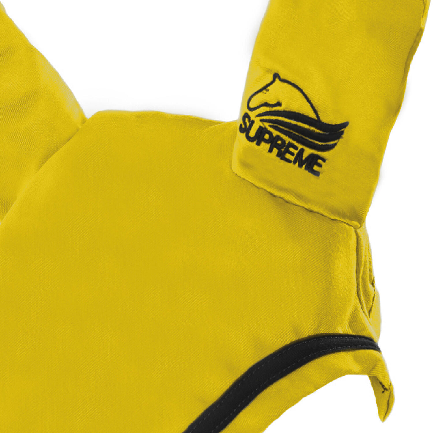 Bonnet poney en coton avec passepoil contrastant 2/2