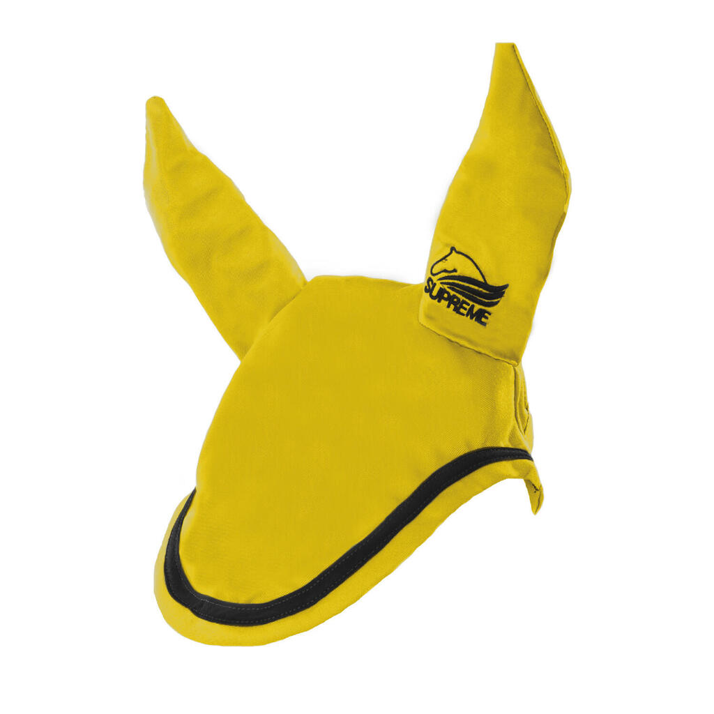 Cotton pony fly veil with contrasting piping