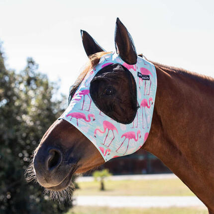 Masque anti-mouches en lycra avec couvre-oreilles