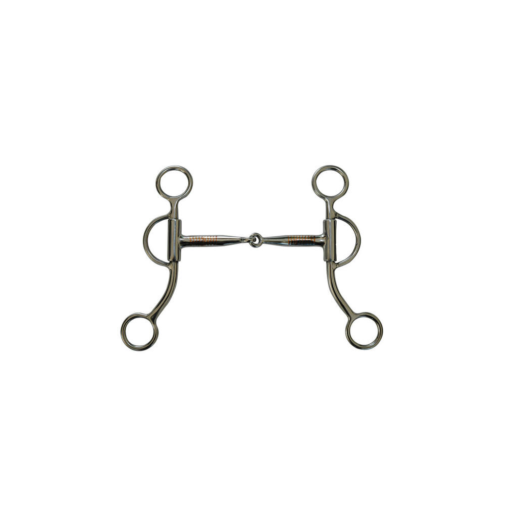 Stainless steel western bit con short shanks and copper inserts