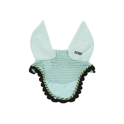 Bonnet poney en coton avec cordon