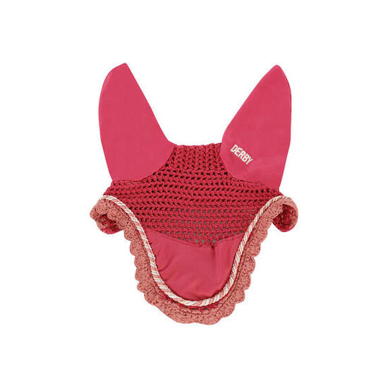 Bonnet poney en coton avec cordon