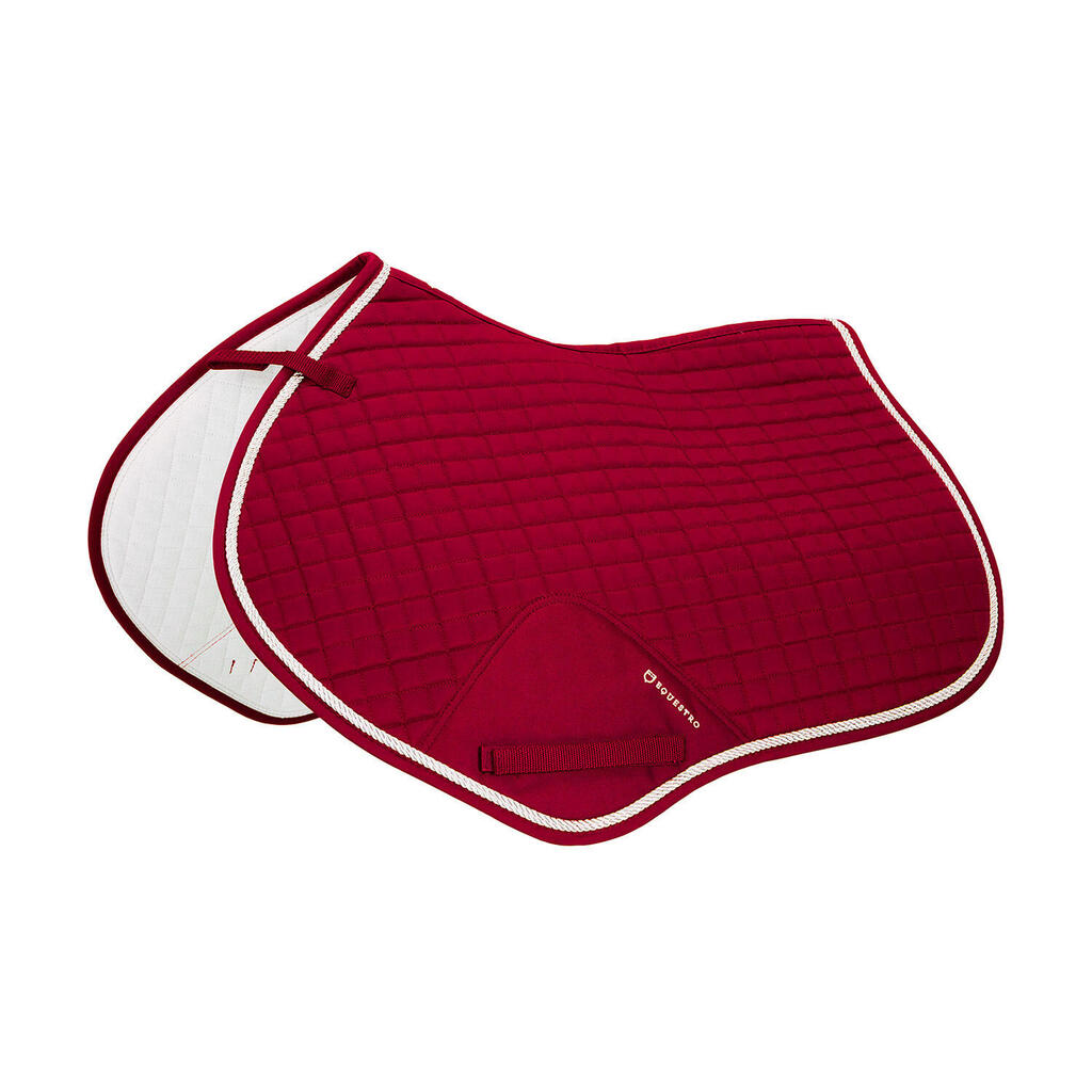 Jumping shaped saddle pad in cotton