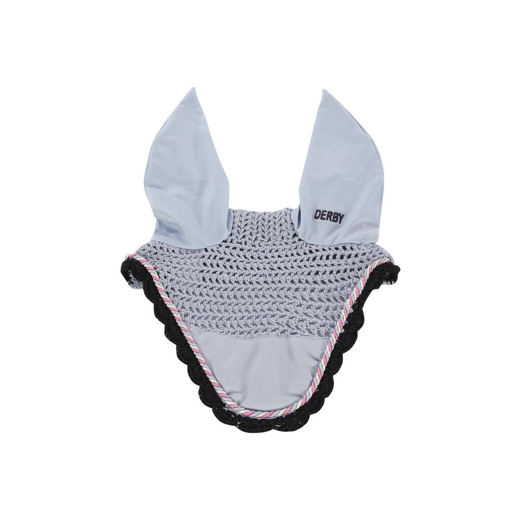 Pony cotton fly veil with piping cord
