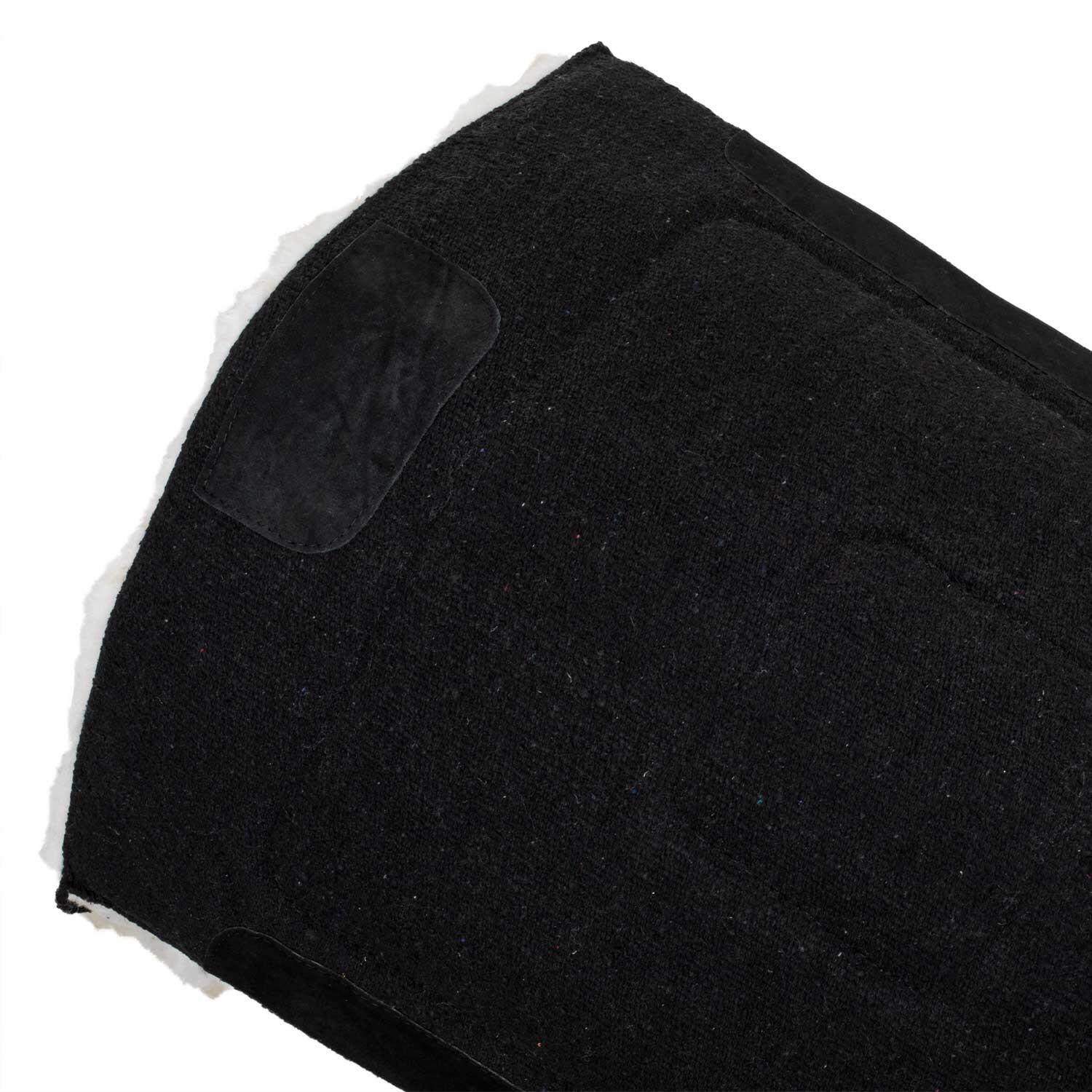 Tapis De Selle Western Mayatex – Laine Noire – 34x36 – Fabriqué En Inde – Occasion