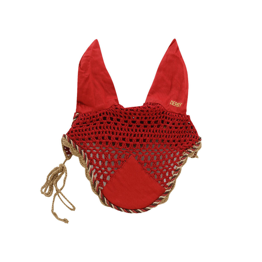 Pony cotton fly veil with piping cord