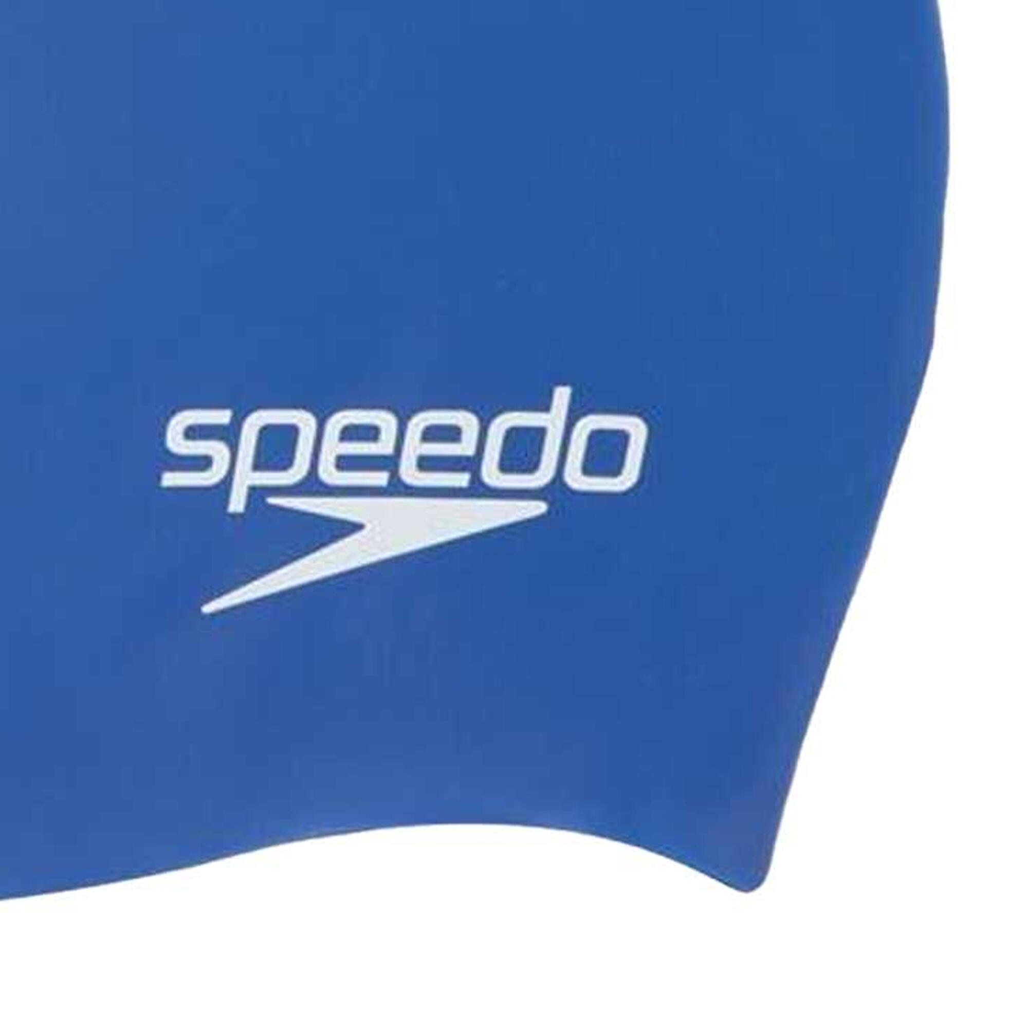 Childrens/Kids Silicone Swim Cap (Blue) 4/4
