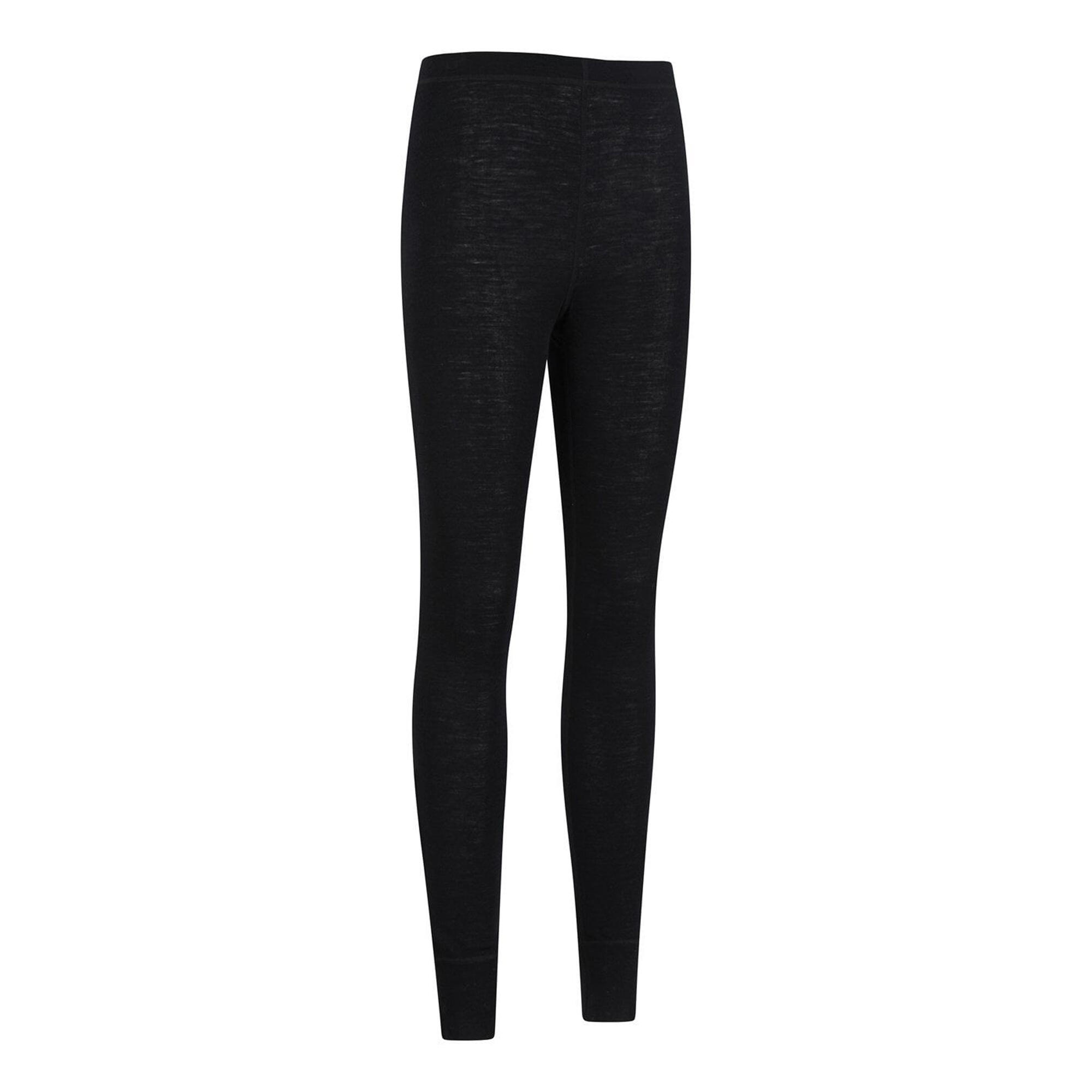Womens/Ladies Merino II Thermal Bottoms (Black) 4/4