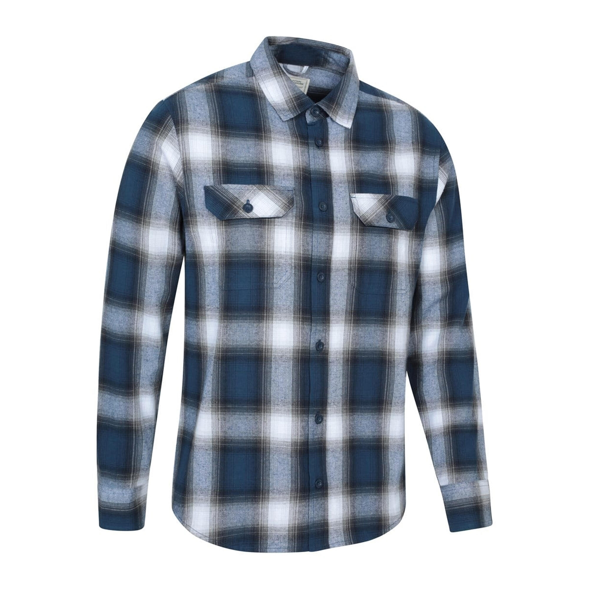 Camicia Manica Lunga Uomo Mountain Warehouse Trace Blu Mais 4/4