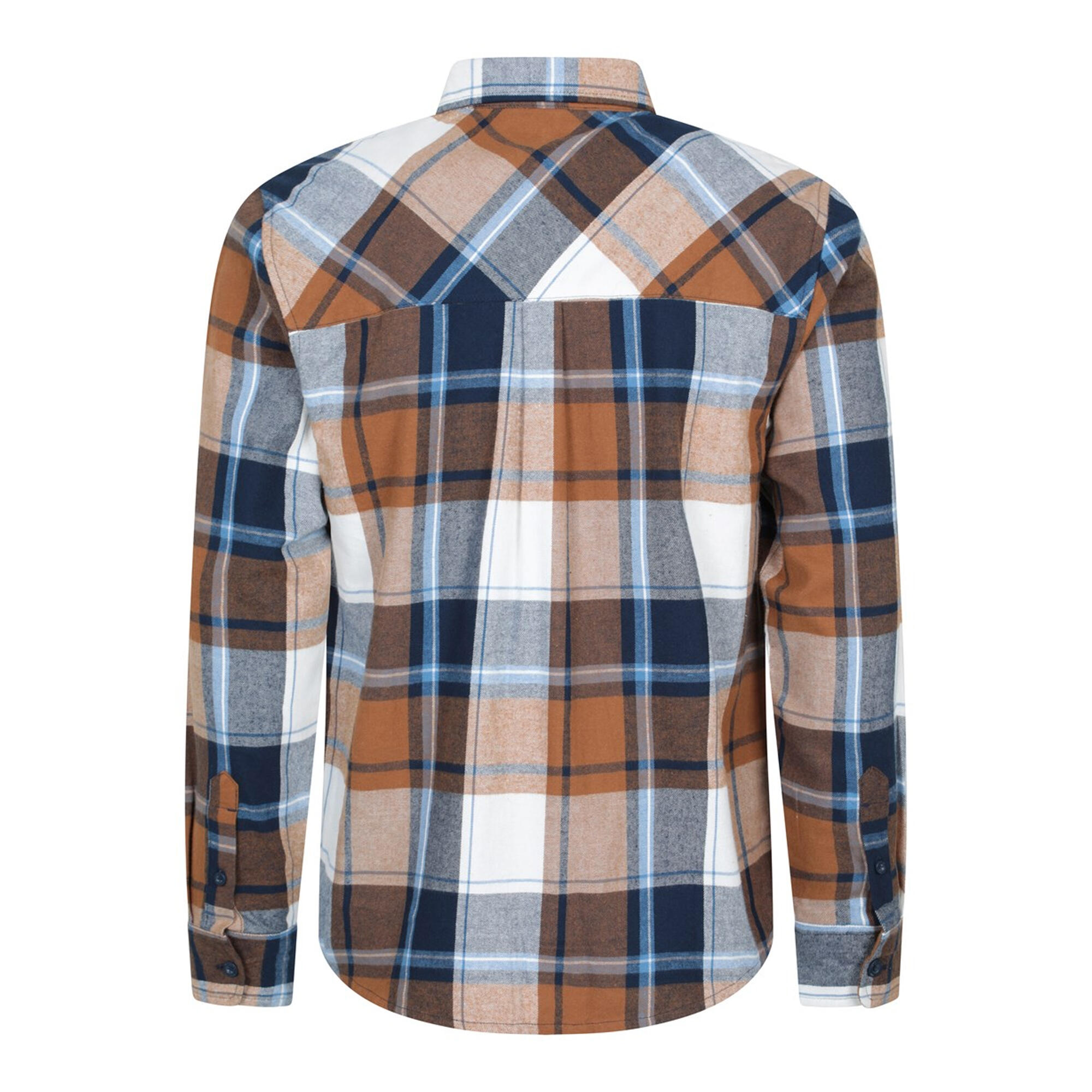 Camicia Manica Lunga Uomo Mountain Warehouse Trace Marrone Chiaro 2/4
