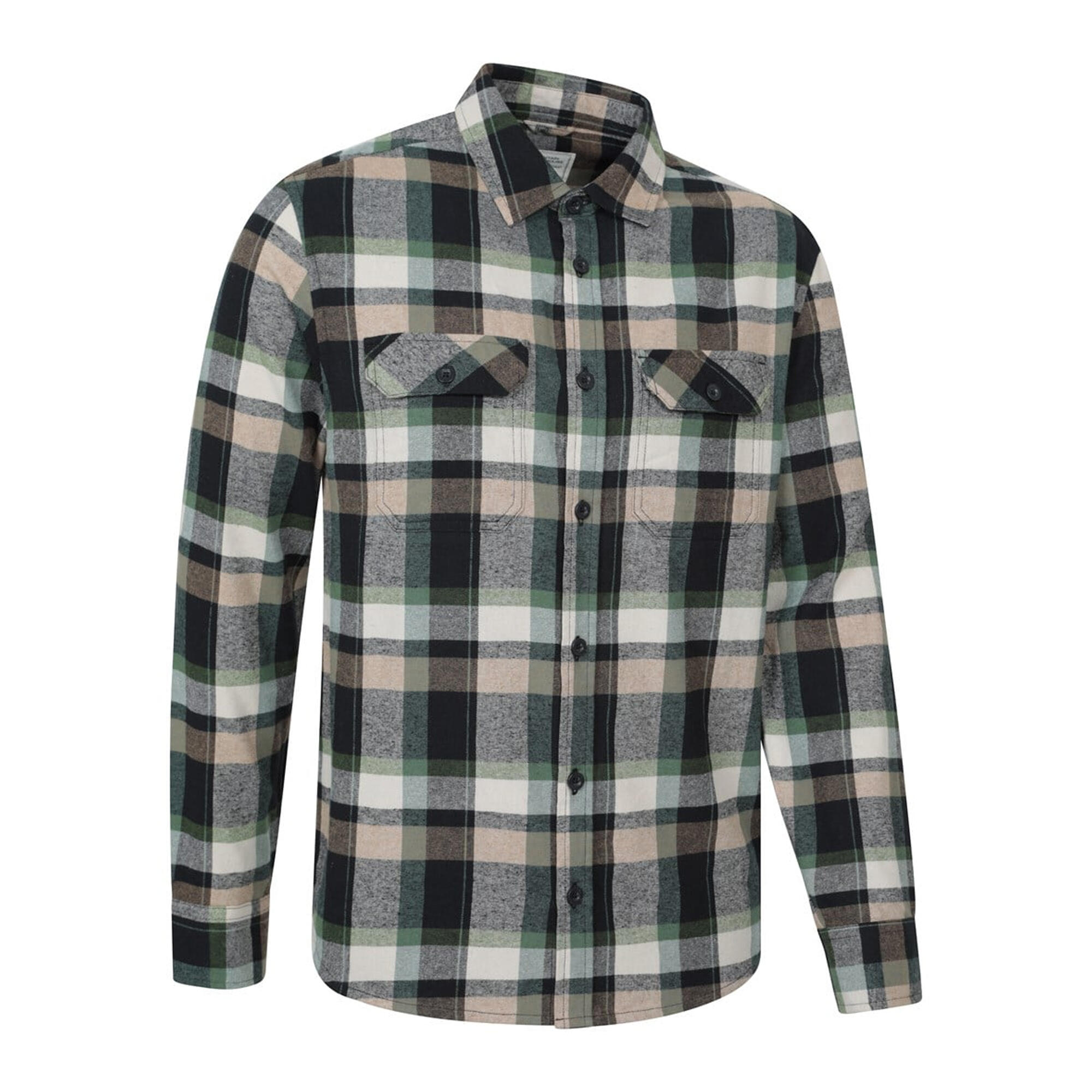 Camicia Manica Lunga Uomo Mountain Warehouse Trace Cachi Scuro 4/4