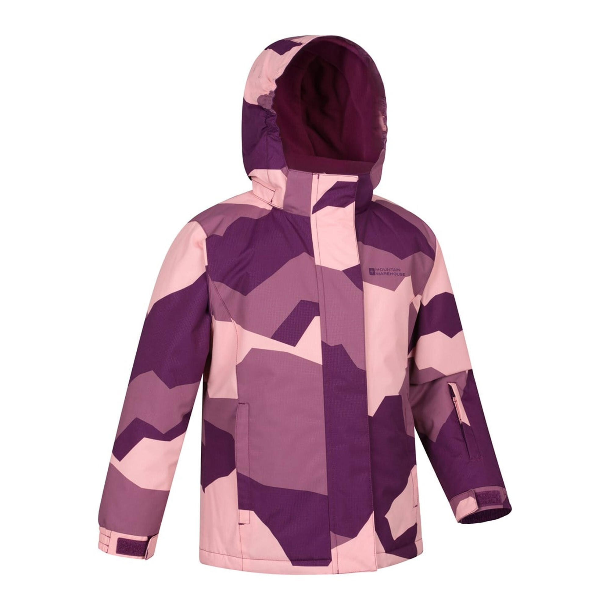 "Snowdrop" Skijacke für Kinder Beerenrot 4/4
