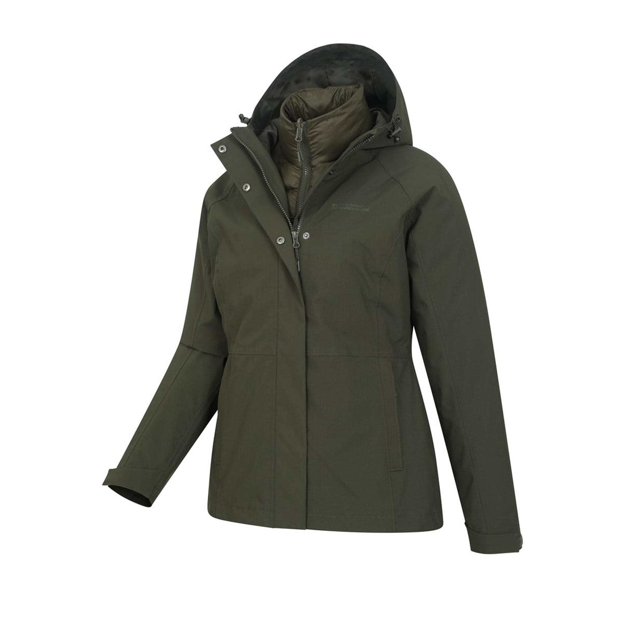 Veste Matelassée ALASKAN Femme (Vert Kaki) 3/4