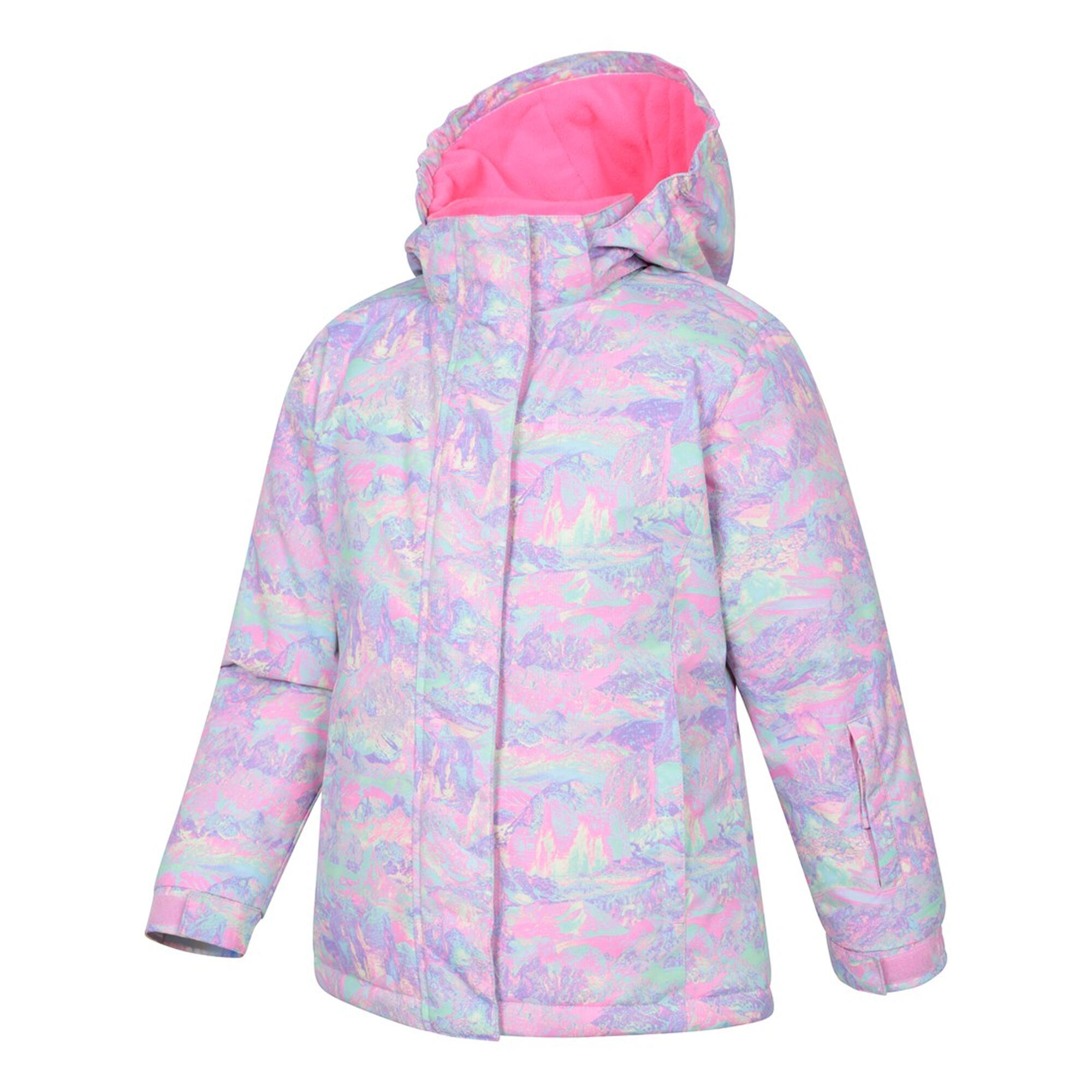 Giacca Da Sci Acquerello Bambini Mountain Warehouse Snowdrop Blu Pallido 3/4