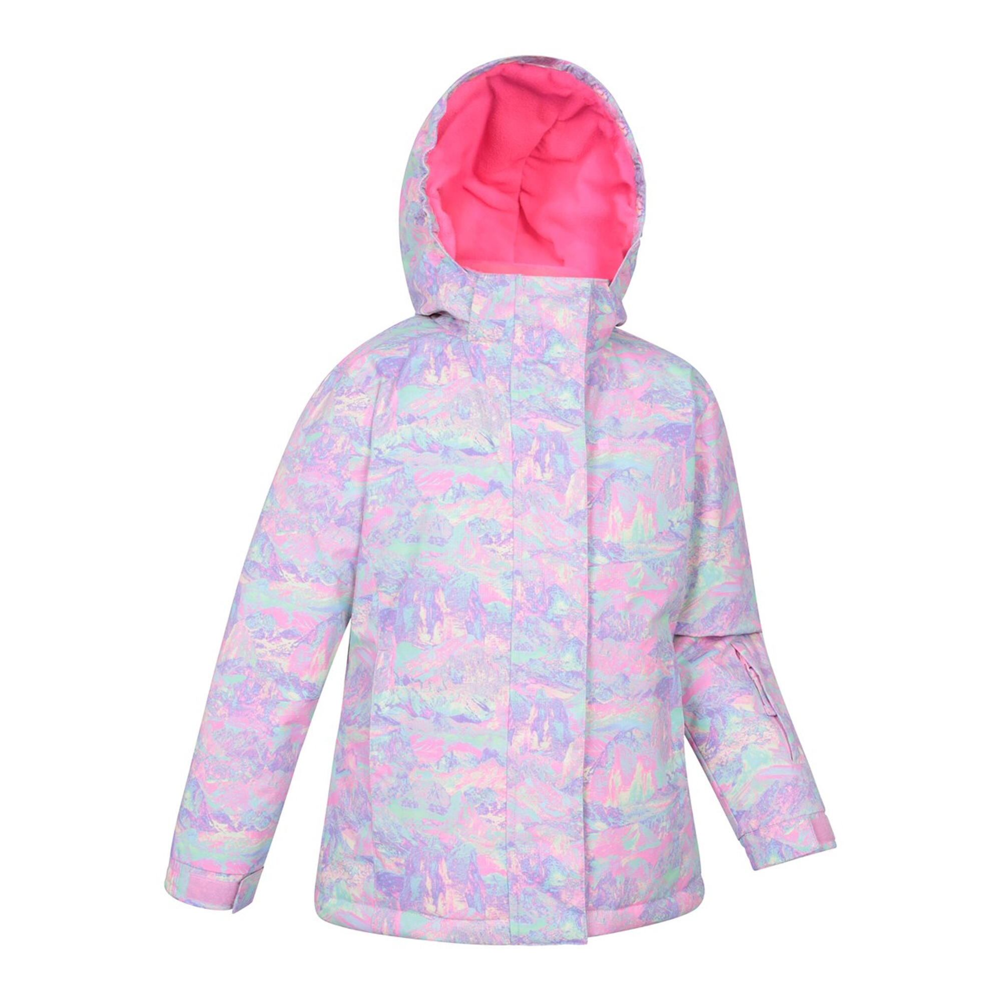 Giacca Da Sci Acquerello Bambini Mountain Warehouse Snowdrop Blu Pallido 4/4