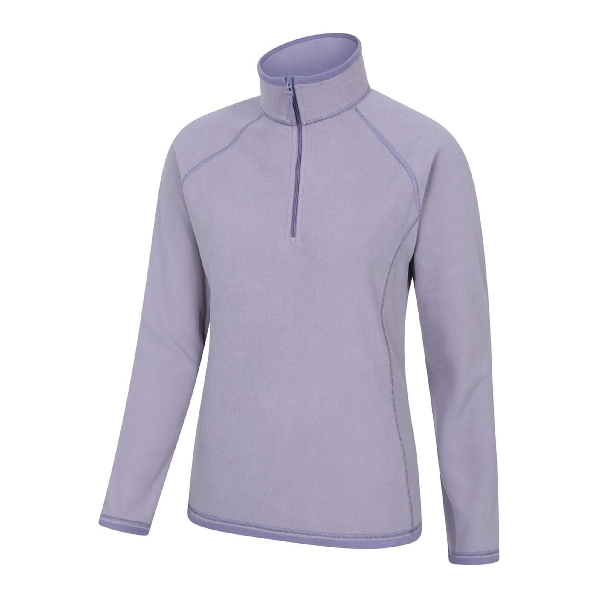 Felpa In Pile Mezza Cerniera Donna Mountain Warehouse Montana Viola Buio 3/4