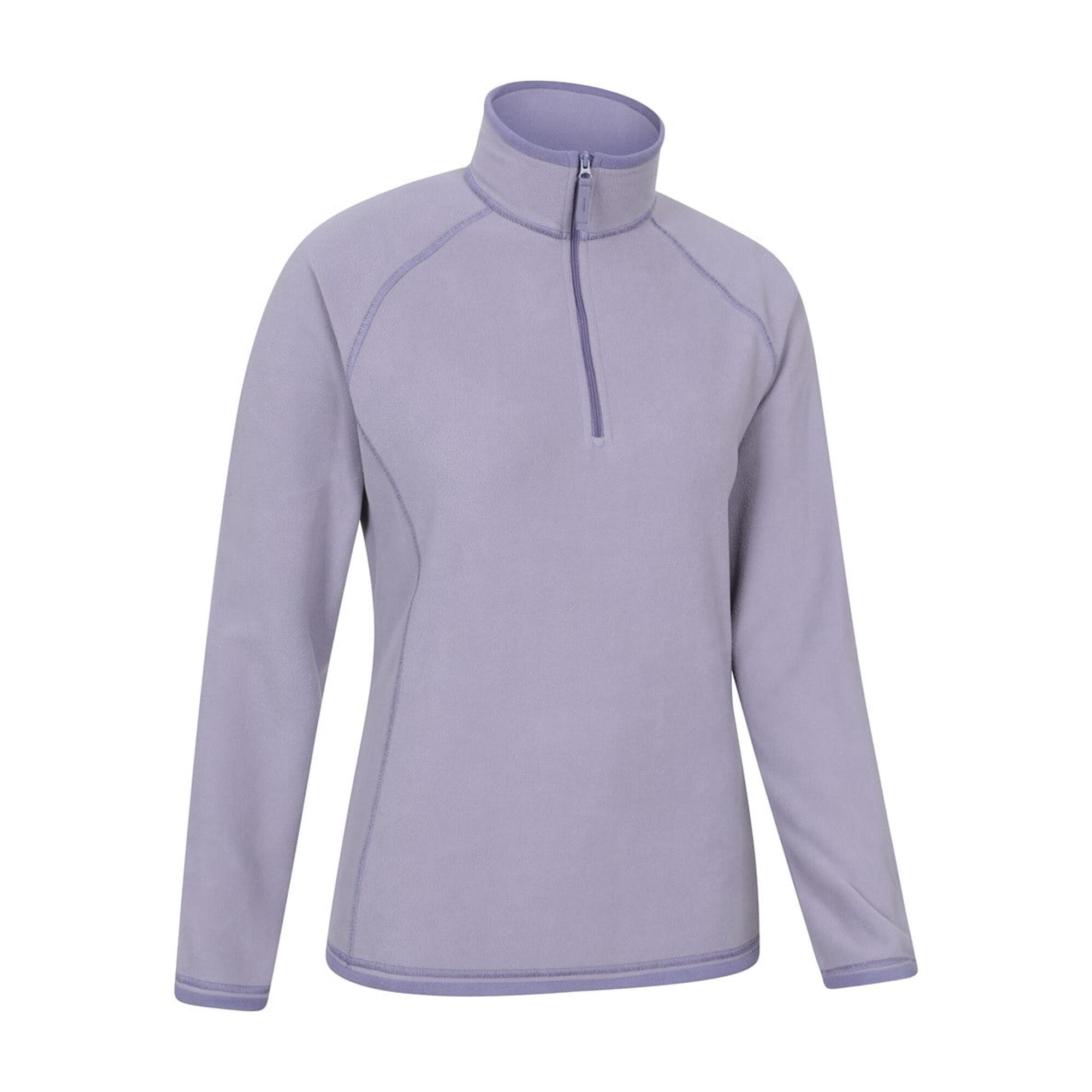 Felpa In Pile Mezza Cerniera Donna Mountain Warehouse Montana Viola Buio 4/4