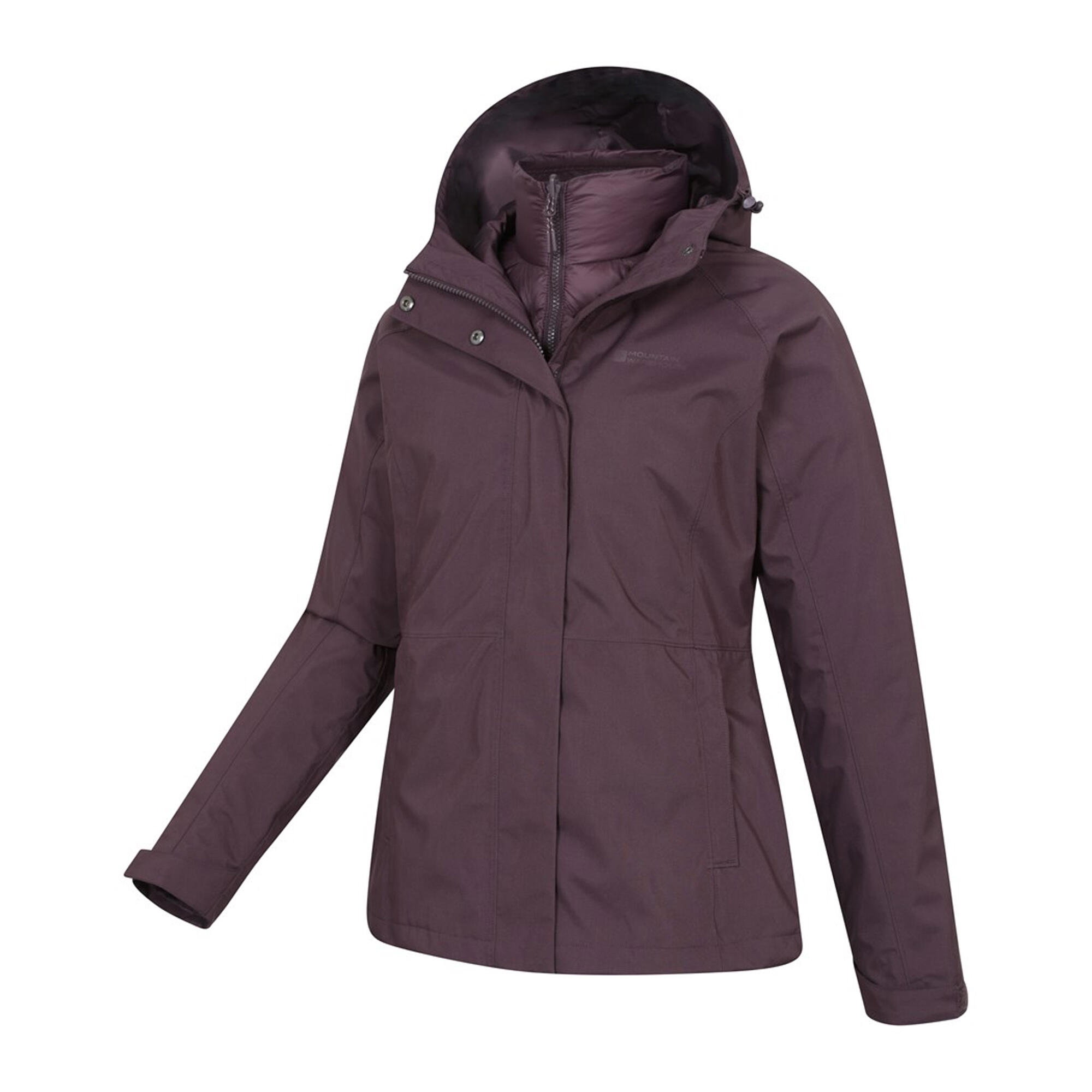 "Alaskan" Steppjacke für Damen Dunkelrot 4/4